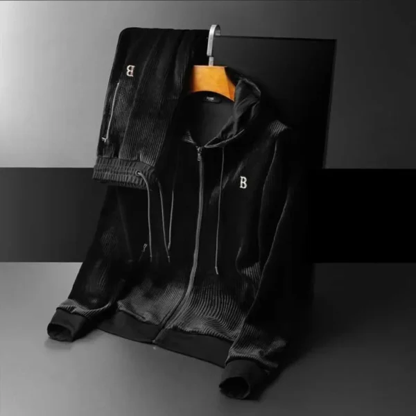 Men’s High-End Velvet Tracksuit - Image 2