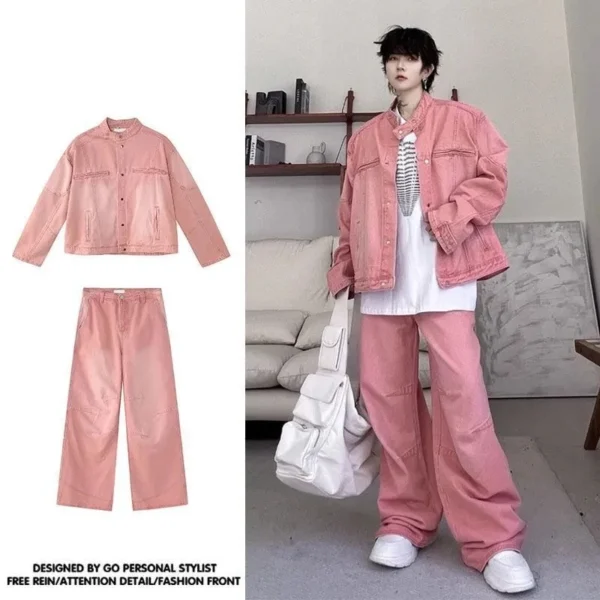 Vintage Washed Denim Set - Image 4