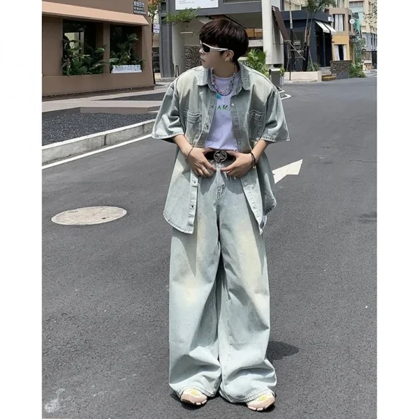 Vintage Washed Denim Set