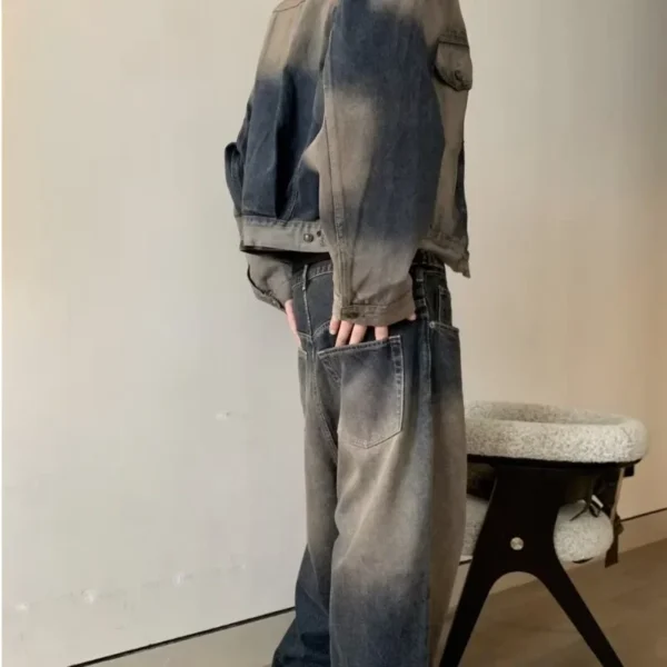 Men’s Vintage Denim Suit - Image 2