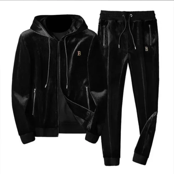 Men’s High-End Velvet Tracksuit - Image 6