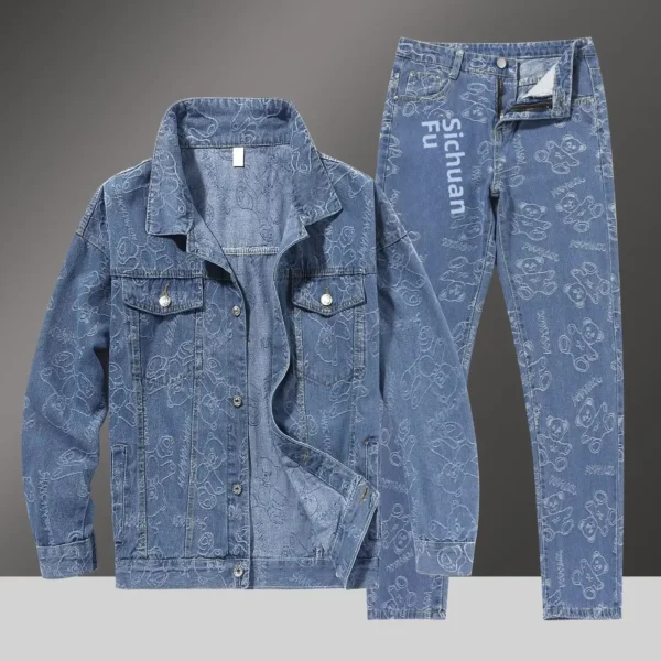 Men's Slim-Fit Denim Blazer