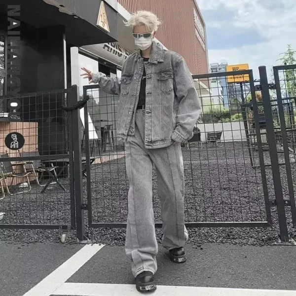 Retro Korean Denim Set