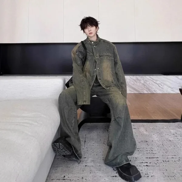 Vintage Washed Denim Set - Image 2