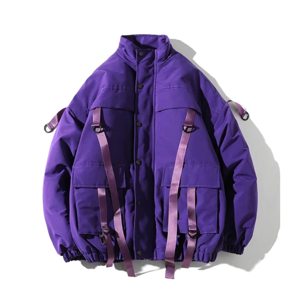 Ribbons Pocket Padded Parka - Image 4