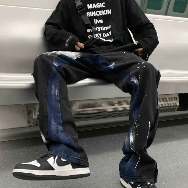Washed Splash Jeans