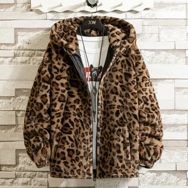 Unisex Leopard Print Jacket