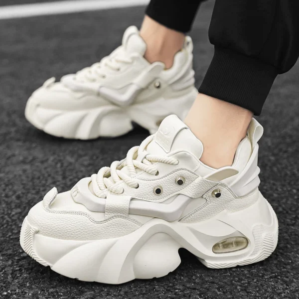 Men’s Luxury Black Platform Sneakers - Image 5