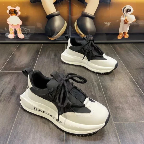 Men’s Thick-Sole Elevated Sneakers - Image 4