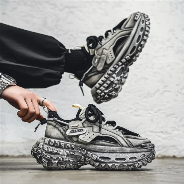 Men’s Vintage Platform Sneakers - Image 2