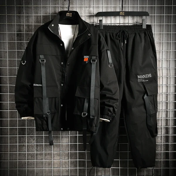 Patchwork Zipper Tracksuit - Image 3