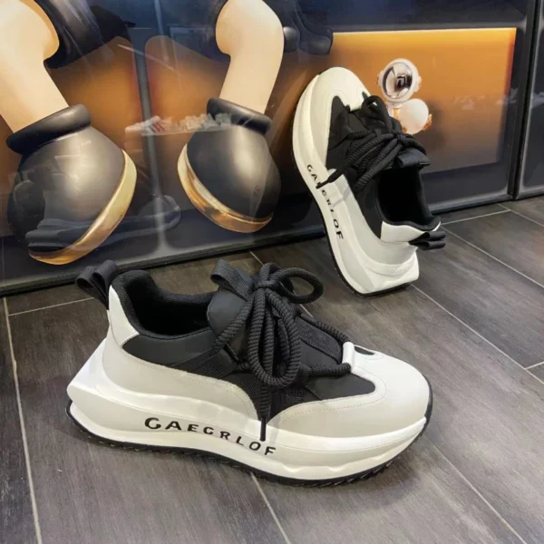 Men’s Thick-Sole Elevated Sneakers - Image 3