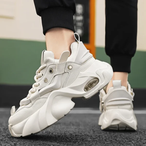 Men’s Luxury Black Platform Sneakers - Image 6