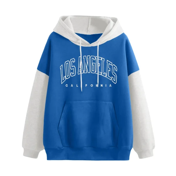 Letter Print Zip-Up Hoodie - Image 5
