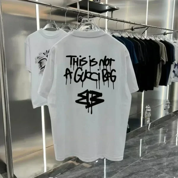 High-End Printed Cotton T-Shirt