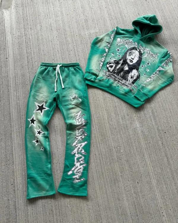 Printed Sweatshirt Suit